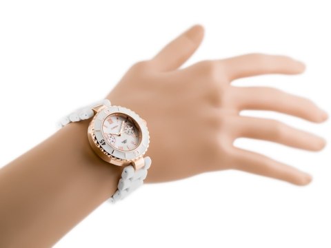 ZEGAREK DAMSKI LONGBO - CHANNEL - white/gold (zx610a) ZEGAREK DAMSKI LONGBO - CHANNEL - white/gold (zx610a)