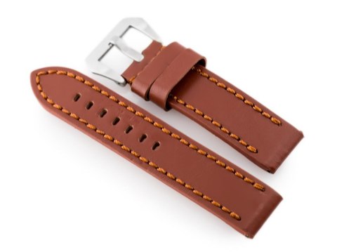 Pasek skórzany do zegarka W27 - PREMIUM - brązowy - 20mm Pasek skórzany do zegarka W27 - PREMIUM - brązowy - 20mm