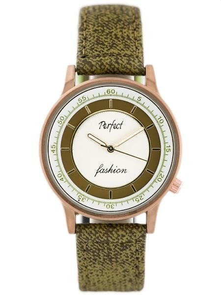 ZEGAREK DAMSKI PERFECT A379 - olive (zp826c) ZEGAREK DAMSKI PERFECT A379 - olive (zp826c)