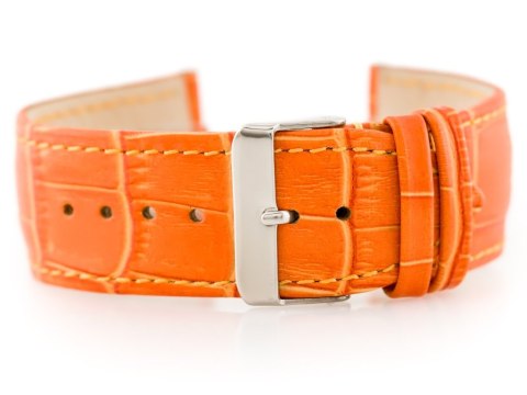Pasek skórzany do zegarka W64 - pomarańczowy 26mm Pasek skórzany do zegarka W64 - pomarańczowy 26mm