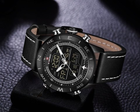 ZEGAREK MĘSKI NAVIFORCE - NF9144 (zn077a) - black/white + box ZEGAREK MĘSKI NAVIFORCE - NF9144 (zn077a) - black/white + box