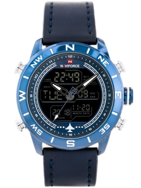 ZEGAREK MĘSKI NAVIFORCE - NF9144 (zn077e) - blue + box ZEGAREK MĘSKI NAVIFORCE - NF9144 (zn077e) - blue + box