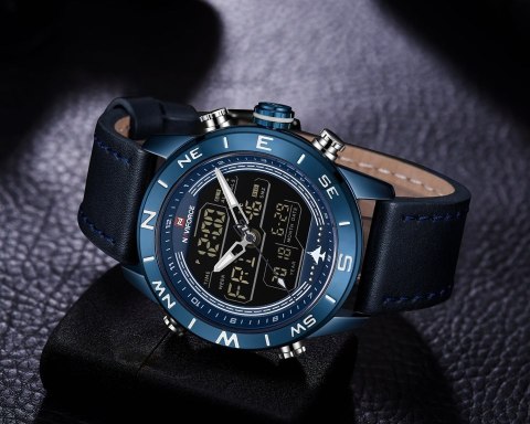 ZEGAREK MĘSKI NAVIFORCE - NF9144 (zn077e) - blue + box ZEGAREK MĘSKI NAVIFORCE - NF9144 (zn077e) - blue + box