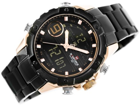 ZEGAREK MĘSKI NAVIFORCE - NF9146S (zn089c) - black/rosegold + BOX ZEGAREK MĘSKI NAVIFORCE - NF9146S (zn089c) - black/rosegold + BOX