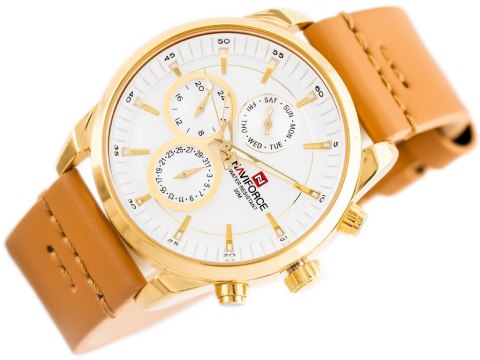 ZEGAREK MĘSKI NAVIFORCE - NF9148 (zn085b) gold + BOX ZEGAREK MĘSKI NAVIFORCE - NF9148 (zn085b) gold + BOX