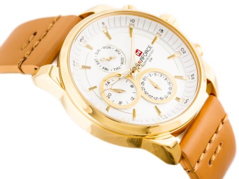ZEGAREK MĘSKI NAVIFORCE - NF9148 (zn085b) gold + BOX ZEGAREK MĘSKI NAVIFORCE - NF9148 (zn085b) gold + BOX