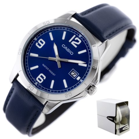 ZEGAREK MĘSKI CASIO MTP-V004L 2BUDF (zd046f) + BOX ZEGAREK MĘSKI CASIO MTP-V004L 2BUDF (zd046f) + BOX