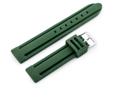 Pasek gumowy do zegarka U09 - zielony - 20mm Pasek gumowy do zegarka U09 - zielony - 20mm