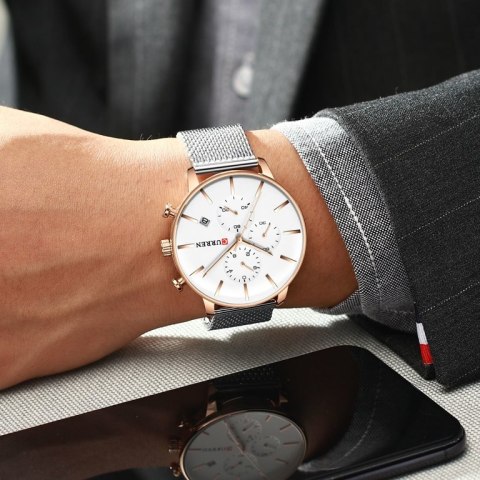 ZEGAREK MĘSKI CURREN 8339 (zc015b) - CHRONOGRAF ZEGAREK MĘSKI CURREN 8339 (zc015b) - CHRONOGRAF