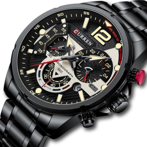ZEGAREK MĘSKI CURREN 8395 (zc019b) - CHRONOGRAF ZEGAREK MĘSKI CURREN 8395 (zc019b) - CHRONOGRAF