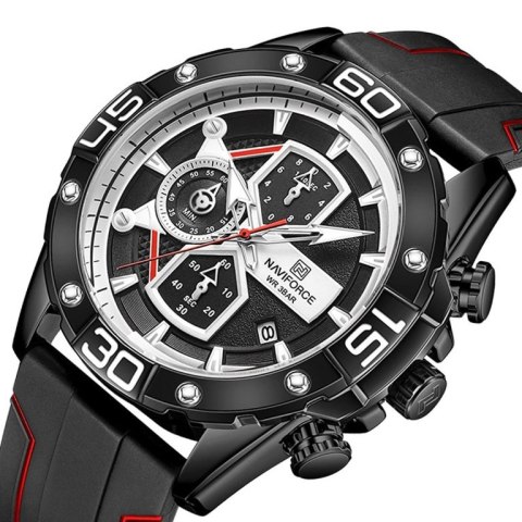 ZEGAREK MĘSKI NAVIFORCE NF8018T - CHRONOGRAF (zn123b) + BOX ZEGAREK MĘSKI NAVIFORCE NF8018T - CHRONOGRAF (zn123b) + BOX