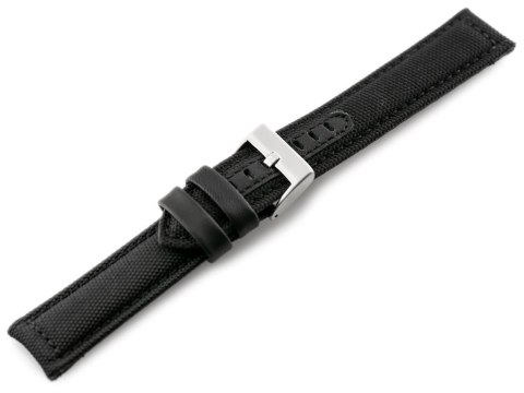 Pasek skórzany do zegarka W34 - PREMIUM - czarny/czarne - 26mm Pasek skórzany do zegarka W34 - PREMIUM - czarny/czarne - 26mm