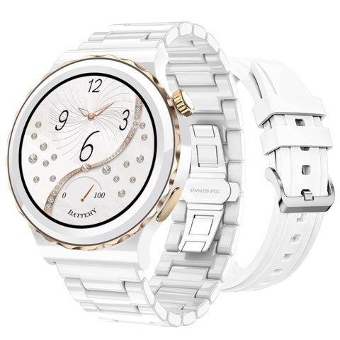 SMARTWATCH DAMSKI Rubicon RNCE92 - WYKONYWANIE POŁĄCZEŃ, CERAMIKA (sr038d) SMARTWATCH DAMSKI Rubicon RNCE92 - WYKONYWANIE POŁĄCZEŃ, CERAMIKA (sr038d)