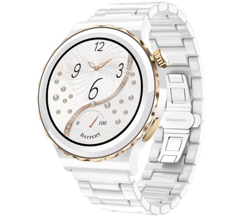 SMARTWATCH DAMSKI Rubicon RNCE92 - WYKONYWANIE POŁĄCZEŃ, CERAMIKA (sr038d) SMARTWATCH DAMSKI Rubicon RNCE92 - WYKONYWANIE POŁĄCZEŃ, CERAMIKA (sr038d)