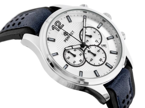 ZEGAREK MĘSKI PERFECT CH01L - CHRONOGRAF (zp354b) + BOX ZEGAREK MĘSKI PERFECT CH01L - CHRONOGRAF (zp354b) + BOX