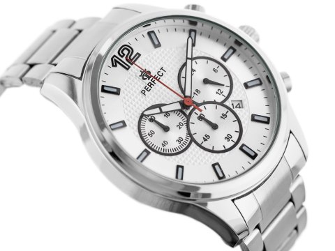 ZEGAREK MĘSKI PERFECT CH01M - CHRONOGRAF (zp355a) + BOX ZEGAREK MĘSKI PERFECT CH01M - CHRONOGRAF (zp355a) + BOX