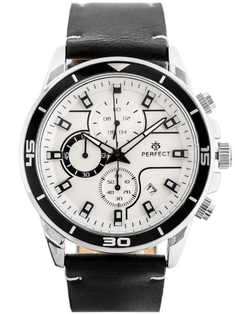 ZEGAREK MĘSKI PERFECT CH02L - CHRONOGRAF (zp351a) + BOX ZEGAREK MĘSKI PERFECT CH02L - CHRONOGRAF (zp351a) + BOX