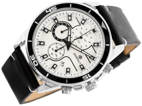 ZEGAREK MĘSKI PERFECT CH02L - CHRONOGRAF (zp351a) + BOX ZEGAREK MĘSKI PERFECT CH02L - CHRONOGRAF (zp351a) + BOX
