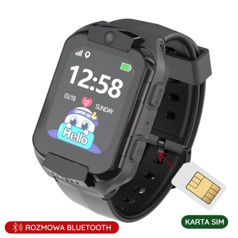 SMARTWATCH DZIECIĘCY PACIFIC 32-1 KIDS - black (sy028a) SMARTWATCH DZIECIĘCY PACIFIC 32-1 KIDS - black (sy028a)