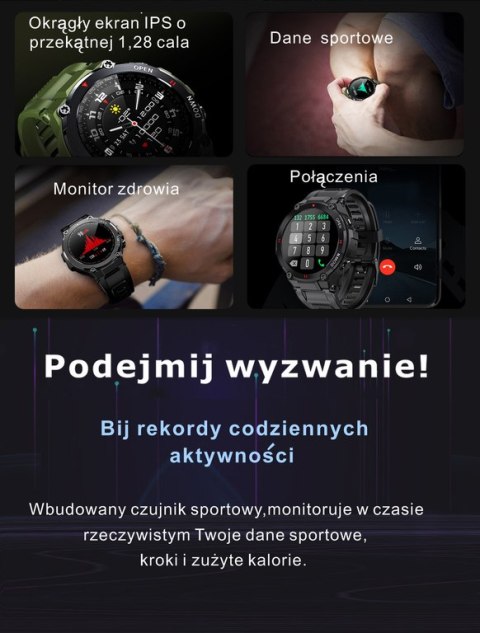 SMARTWATCH MĘSKI GRAVITY GT7-2 - WYKONYWANIE POŁĄCZEŃ (sg016b) SMARTWATCH MĘSKI GRAVITY GT7-2 - WYKONYWANIE POŁĄCZEŃ (sg016b)