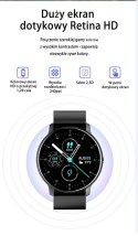 SMARTWATCH UNISEX GRAVITY GT1-1 - PULSOMETR, WŁASNE TARCZE (sg015a)