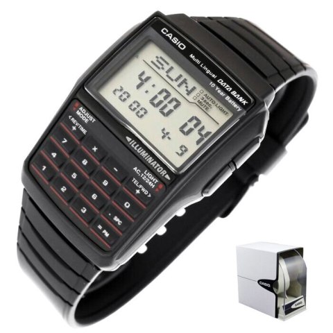 ZEGAREK MĘSKI CASIO VINTAGE DATABANK DBC-32-1A + BOX ZEGAREK MĘSKI CASIO VINTAGE DATABANK DBC-32-1A + BOX