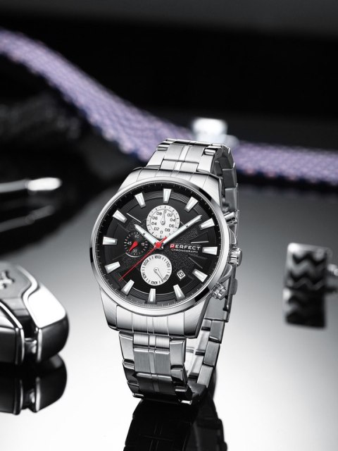 ZEGAREK MĘSKI PERFECT M503CH - CHRONOGRAF (zp370c) + BOX ZEGAREK MĘSKI PERFECT M503CH - CHRONOGRAF (zp370c) + BOX