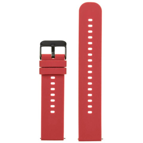 Pasek gumowy do zegarka U27 - czerwony/czarny - 22mm Pasek gumowy do zegarka U27 - czerwony/czarny - 22mm
