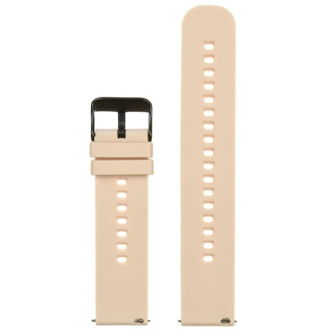 Pasek gumowy do zegarka U27 - kremowy/czarny - 22mm Pasek gumowy do zegarka U27 - kremowy/czarny - 22mm