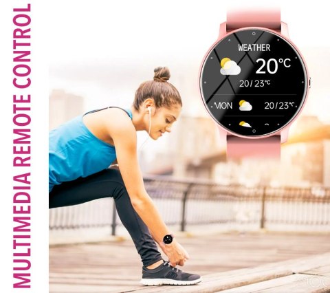 SMARTWATCH DAMSKI Rubicon RNCF01 - WŁASNE TARCZE, PULSOMETR (sr047b) SMARTWATCH DAMSKI Rubicon RNCF01 - WŁASNE TARCZE, PULSOMETR (sr047b)