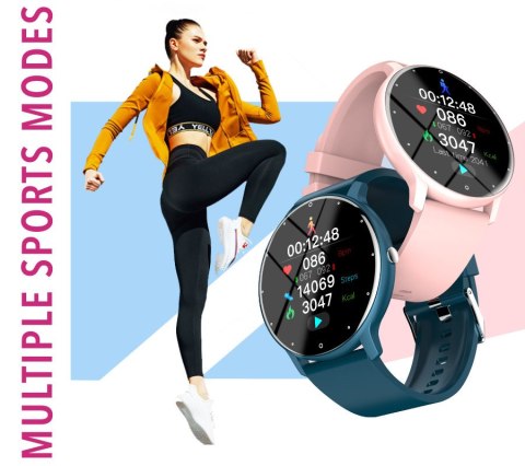 SMARTWATCH DAMSKI Rubicon RNCF01 - WŁASNE TARCZE, PULSOMETR (sr047b) SMARTWATCH DAMSKI Rubicon RNCF01 - WŁASNE TARCZE, PULSOMETR (sr047b)