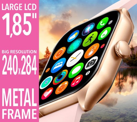 SMARTWATCH UNISEX Rubicon RNCF03 - ROZMOWY BLUETOOTH, ALWAYS ON DISPLAY (sr049a)