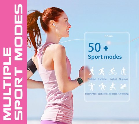 SMARTWATCH UNISEX Rubicon RNCF03 - ROZMOWY BLUETOOTH, ALWAYS ON DISPLAY (sr049a)