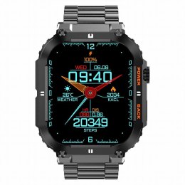 SMARTWATCH MĘSKI Gravity GT6-2 - WYKONYWANIE POŁĄCZEŃ, MONITOR SNU (sg020b)