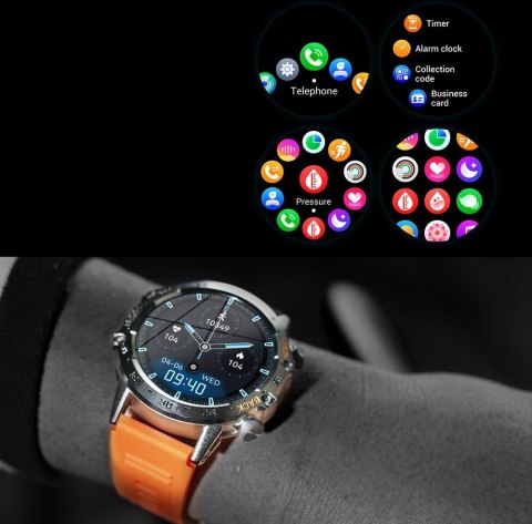 SMARTWATCH MĘSKI Gravity GT9-2 - WYKONYWANIE POŁĄCZEŃ, CIŚNIENIOMIERZ (sg021b) SMARTWATCH MĘSKI Gravity GT9-2 - WYKONYWANIE POŁĄCZEŃ, CIŚNIENIOMIERZ (sg021b)