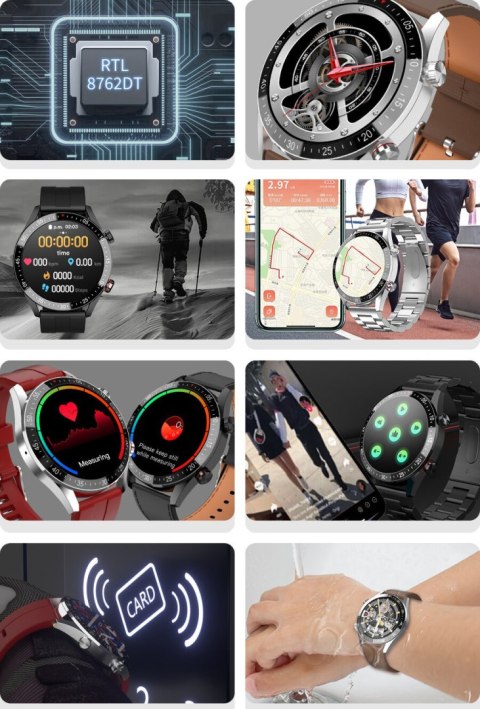 SMARTWATCH MĘSKI Gravity GT4-5 - WYKONYWANIE POŁĄCZEŃ, KROKOMIERZ (sg023e) SMARTWATCH MĘSKI Gravity GT4-5 - WYKONYWANIE POŁĄCZEŃ, KROKOMIERZ (sg023e)