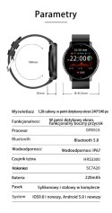 SMARTWATCH UNISEX GRAVITY GT1-7 - PULSOMETR, WŁASNE TARCZE (sg015g)
