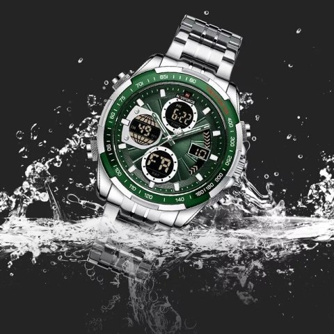 ZEGAREK MĘSKI NAVIFORCE NF9197S S/S/GN + BOX ZEGAREK MĘSKI NAVIFORCE NF9197S S/S/GN + BOX