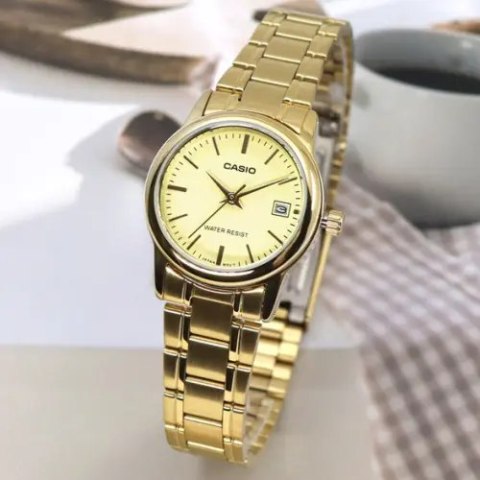 ZEGAREK DAMSKI CASIO LTP-V002G-9AUDF (zd587h) + BOX ZEGAREK DAMSKI CASIO LTP-V002G-9AUDF (zd587h) + BOX