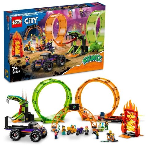 LEGO City Kaskaderska arena z dwoma pętlami 60339 LEGO City Kaskaderska arena z dwoma pętlami 60339