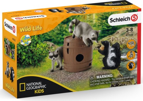 Schleich 42532 Orzechowe Psoty Szop Pracz Skunks Wild Life Schleich 42532 Orzechowe Psoty Szop Pracz Skunks Wild Life