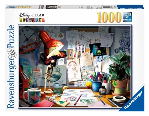 Ravensburger Puzzle 2D 1000 elementów: Biurko arysty 19432 Ravensburger Puzzle 2D 1000 elementów: Biurko arysty 19432