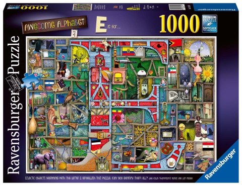 Ravensburger Puzzle 2D 1000 elementów: Niesamowity alfabet E & F 16420 Ravensburger Puzzle 2D 1000 elementów: Niesamowity alfabet E & F 16420