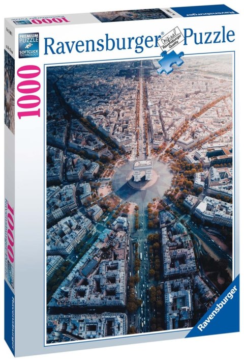 Ravensburger Puzzle 2D 1000 elementów: Paris z lotu ptaka 15990 Ravensburger Puzzle 2D 1000 elementów: Paris z lotu ptaka 15990