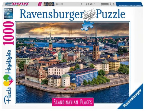 Ravensburger Puzzle 2D 1000 elementów: Puzzle skandynawskie miasto widok 16742 Ravensburger Puzzle 2D 1000 elementów: Puzzle skandynawskie miasto widok 16742
