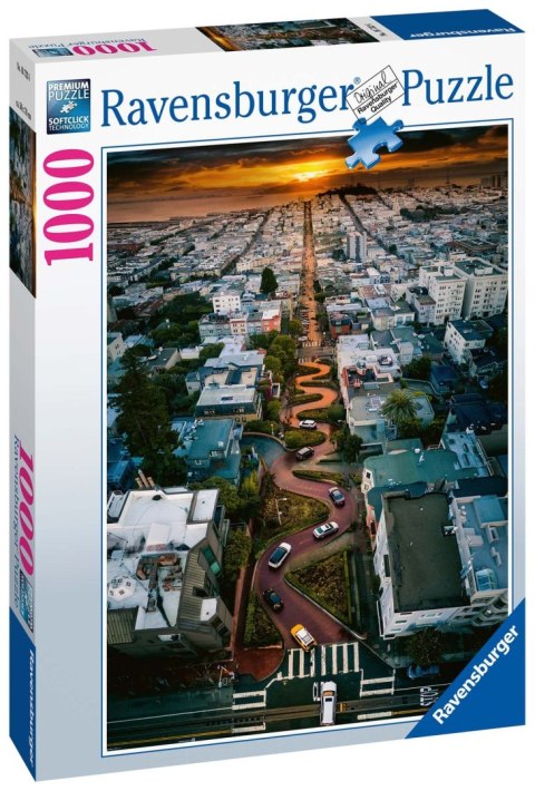 Ravensburger Puzzle 2D 1000 elementów: San Francisco Lombard 16732 Ravensburger Puzzle 2D 1000 elementów: San Francisco Lombard 16732