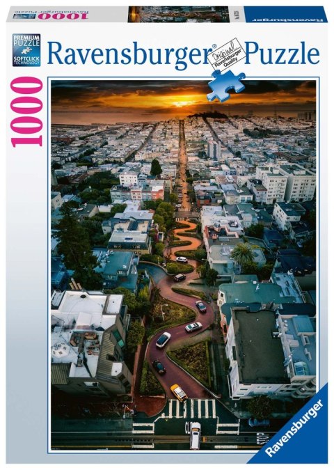 Ravensburger Puzzle 2D 1000 elementów: San Francisco Lombard 16732 Ravensburger Puzzle 2D 1000 elementów: San Francisco Lombard 16732