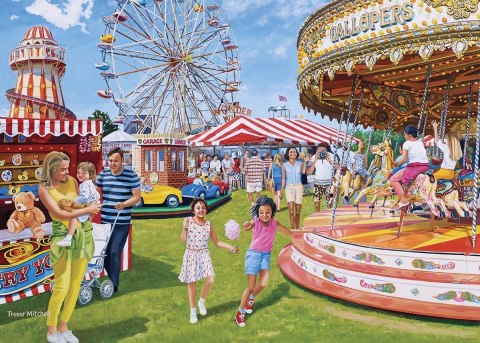 Ravensburger Puzzle 2D 1000 elementów: Wesołe miasteczko 16977 Ravensburger Puzzle 2D 1000 elementów: Wesołe miasteczko 16977