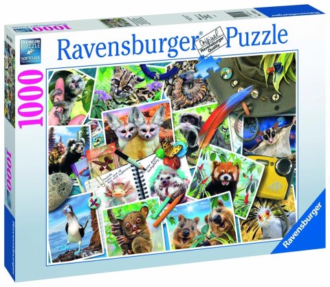 Ravensburger Puzzle 2D 1000 elementów: Zwierzaki w podróży 17322 Ravensburger Puzzle 2D 1000 elementów: Zwierzaki w podróży 17322