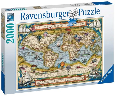 Ravensburger Puzzle 2D 2000 elementów: Dokoła świata 16825 Ravensburger Puzzle 2D 2000 elementów: Dokoła świata 16825